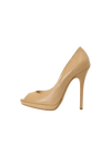 LEATHER PEEP TOE PUMPS 35