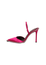 RINA SATIN SLINGBACK PUMPS 35