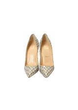 SO KATE 120 CROC LUREX PUMPS 36