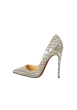 SO KATE 120 CROC LUREX PUMPS 36