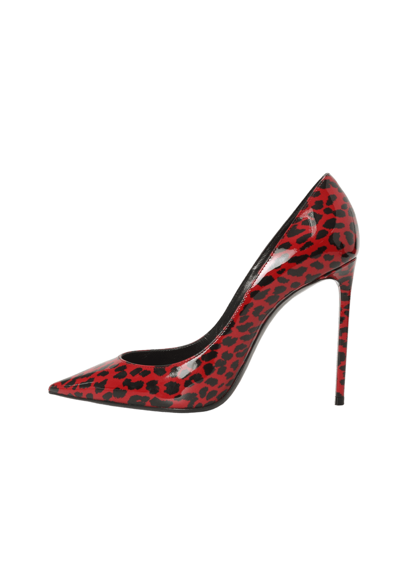 LEOPARD PRINT ANJA 105 PUMPS  35.5