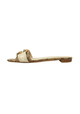 GG SUPREME GROSGRAIN TRIM SLIDES 35.5