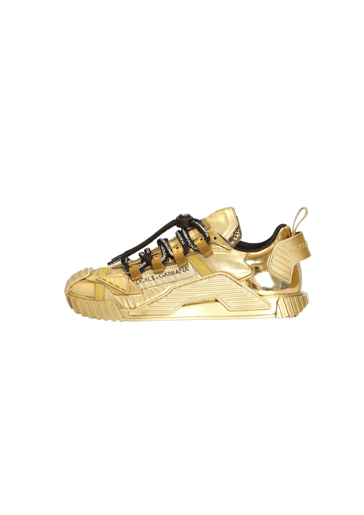 Tenis dolce gabbana dourado fashion