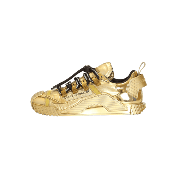 Tenis dolce shop gabbana dourado
