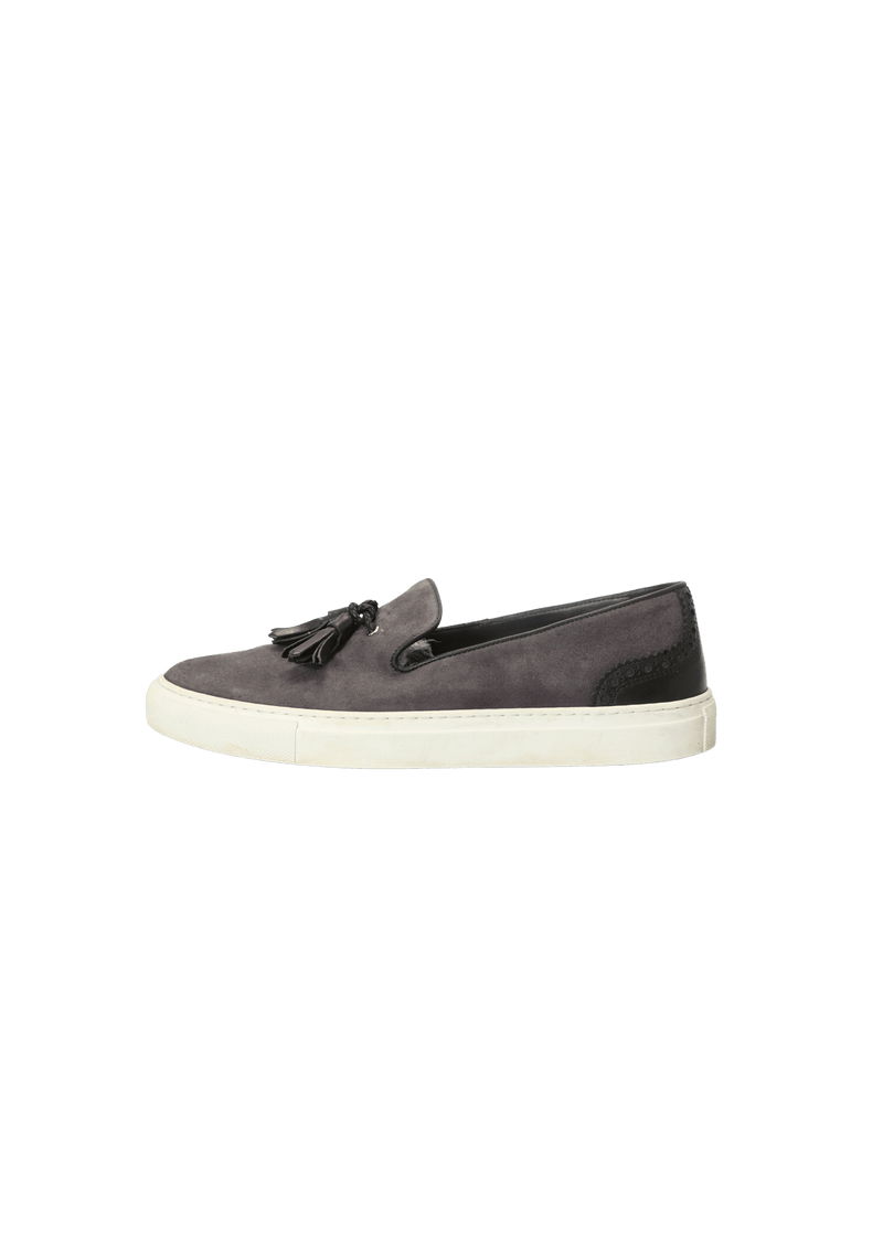 SUEDE TASSEL SLIP ON 38