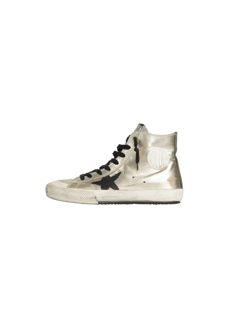 FRANCY HIGH-TOP PAINTED SNEAKERS 37