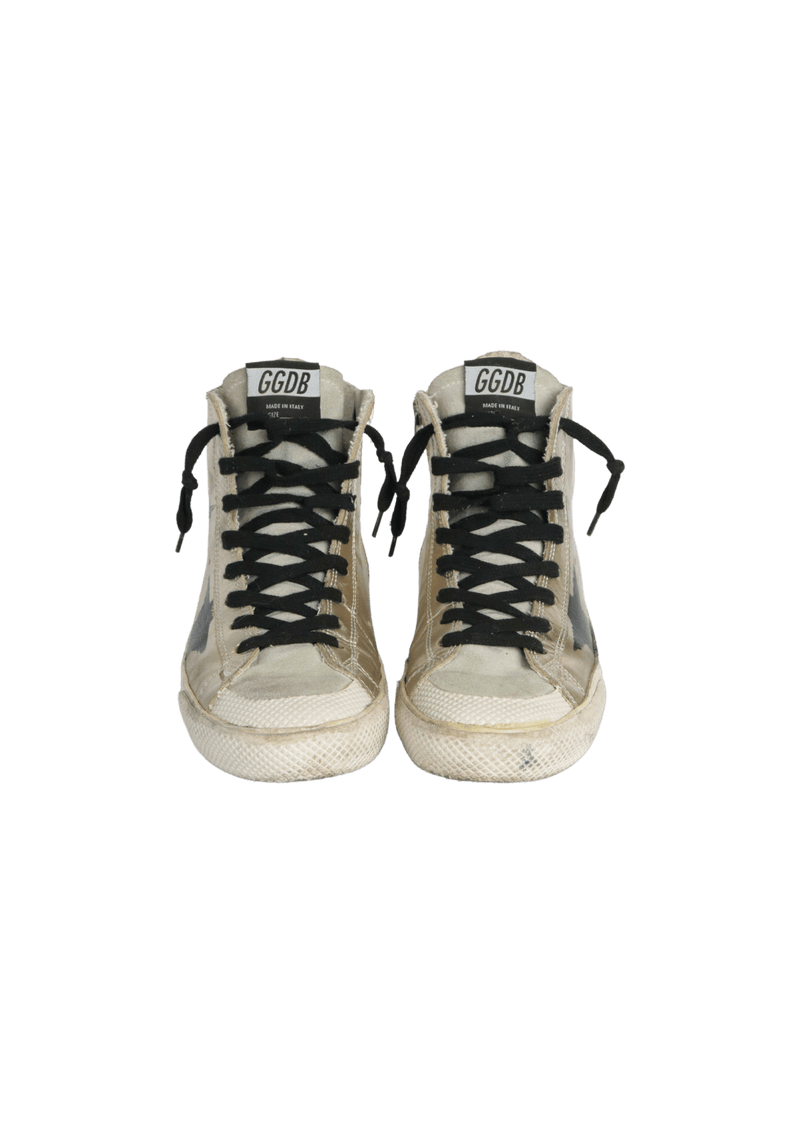 FRANCY HIGH-TOP PAINTED SNEAKERS 37