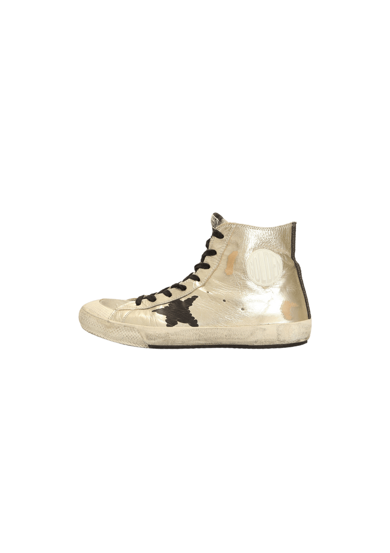 FRANCY HIGH-TOP PAINTED SNEAKERS 40