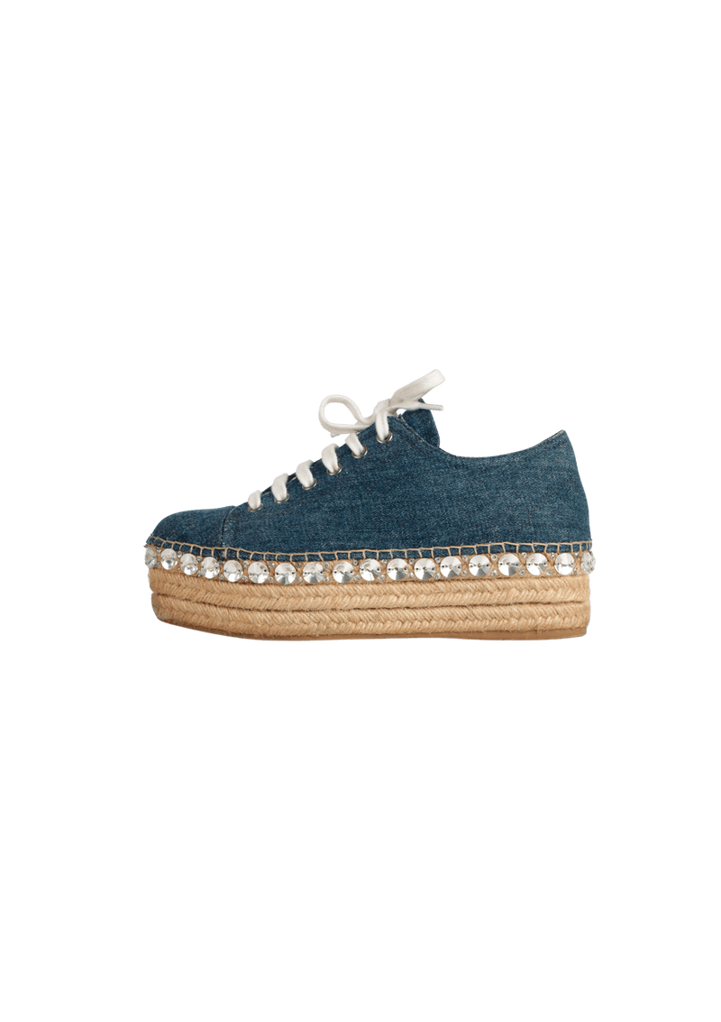 FLATFORM ESPADRILLE SNEAKERS 34.5