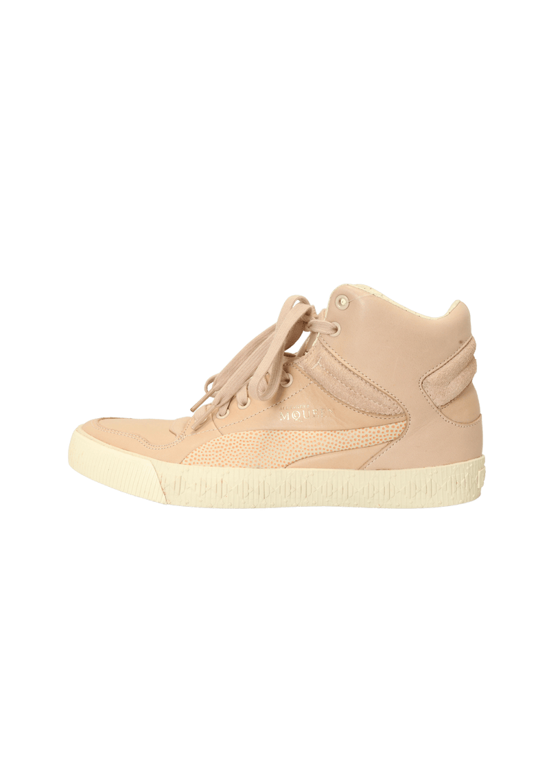 LEATHER HIGH TOP SNEAKERS 37