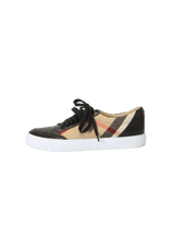 HOUSE CHECK LEATHER SNEAKERS