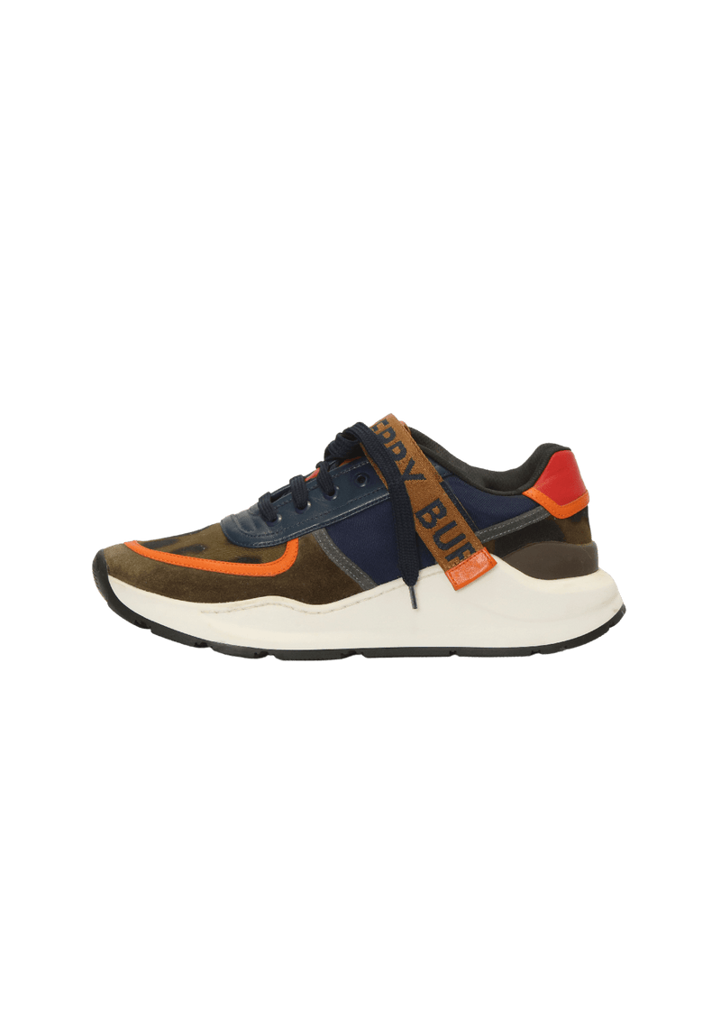 LEATHER CAMO SNEAKERS 39