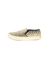 LEATHER ANIMAL PRINT SNEAKERS 35