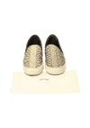 LEATHER ANIMAL PRINT SNEAKERS 35