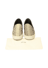 LEATHER ANIMAL PRINT SNEAKERS 35