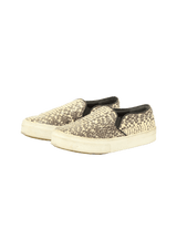 LEATHER ANIMAL PRINT SNEAKERS 35