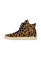 ANIMAL PRINT PONY HAIR SNEAKERS 37