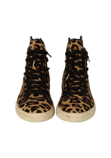 ANIMAL PRINT PONY HAIR SNEAKERS 37