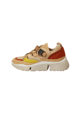 LEATHER COLORBLOCK SNEAKERS 34
