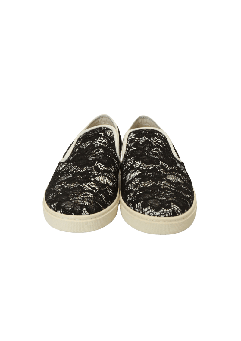 LACE SLIP ON SNEAKERS 38