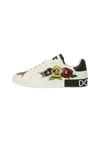 LEATHER FLORAL SNEAKERS 44