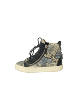 EMBOSSED HIGH TOP SNEAKERS 35