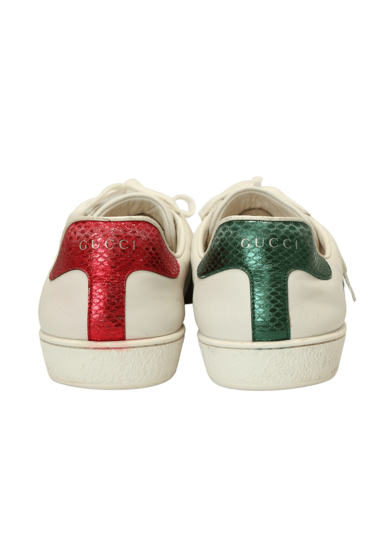 T nis Gucci Ace Panther Sneakers 41.5 Branco Original Gringa