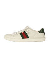LEATHER WEB SNEAKERS 35.5