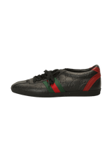 WEB LEATHER SNEAKERS 35