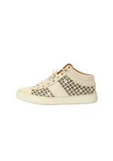 LEATHER STAR EMBELLISHED SNEAKERS 36