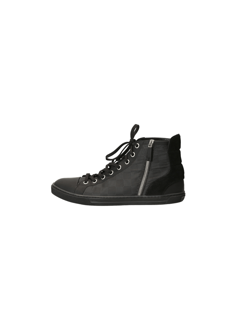 DAMIER GRAPHITE HIGH TOP SNEAKERS 40.5