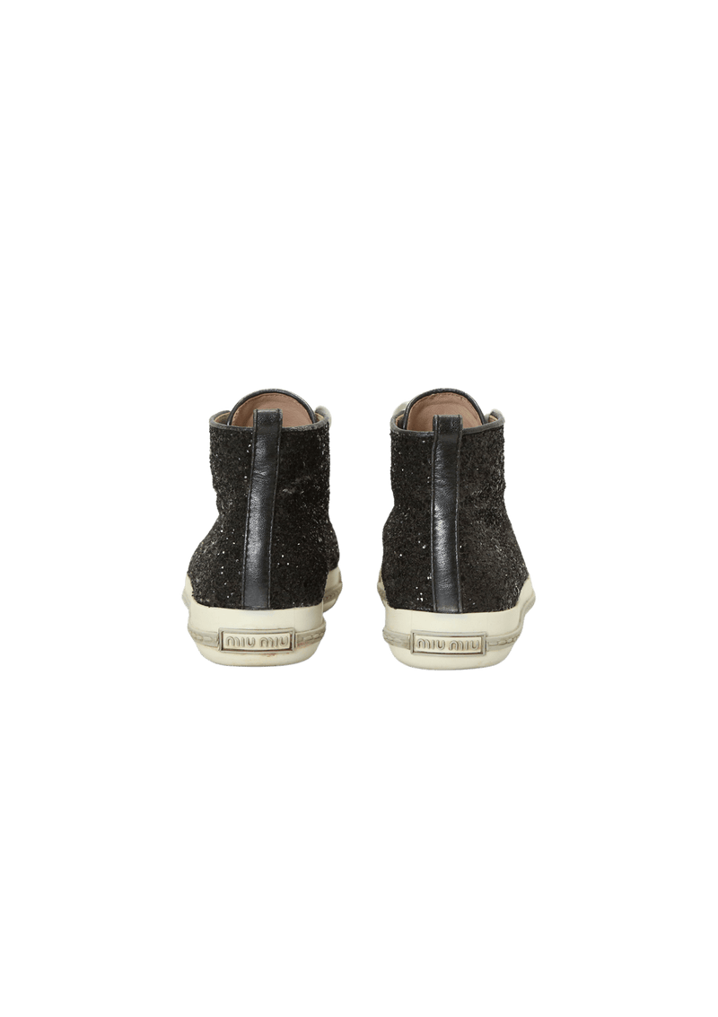 LEATHER GLITTER SNEAKERS 35