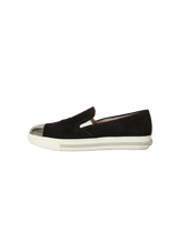 SUEDE CAP TOE SLIP ON 36