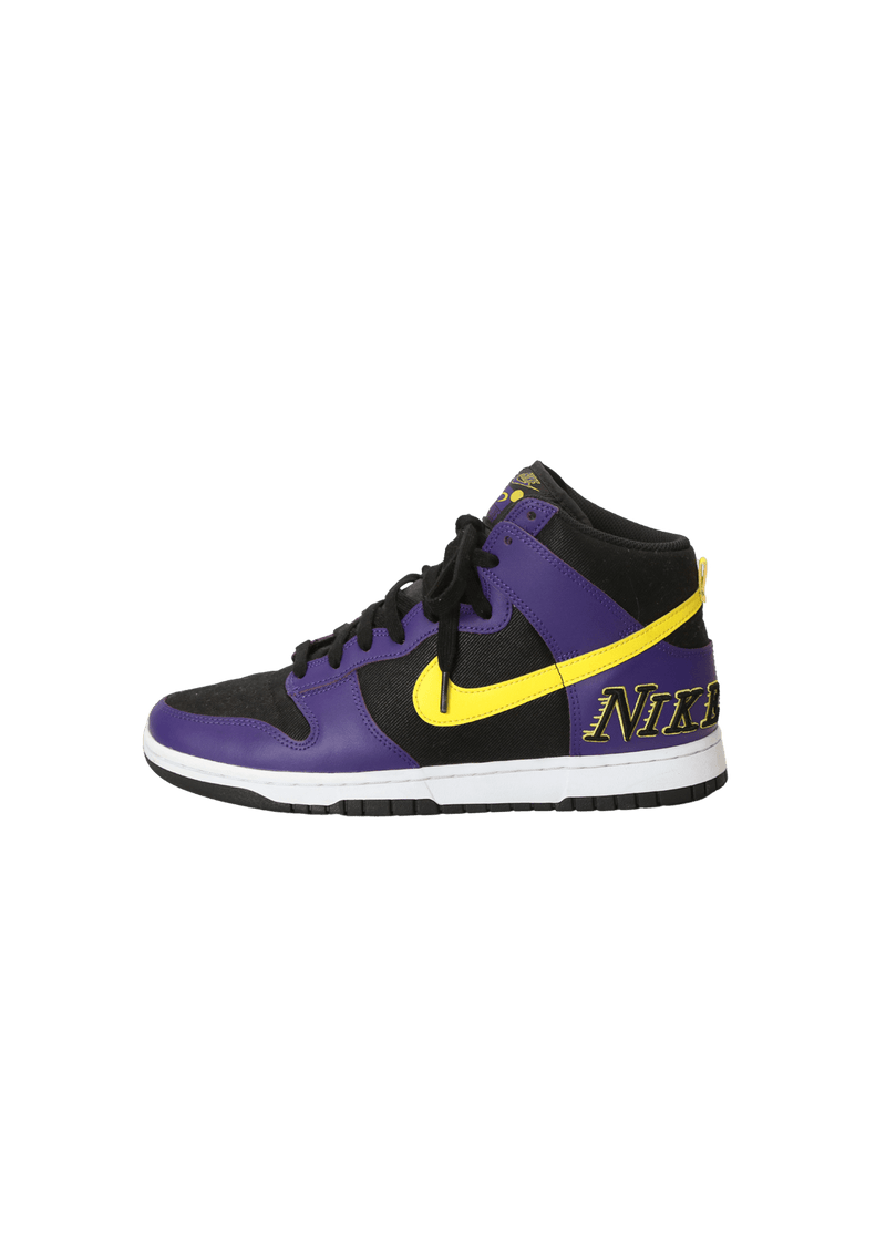T nis Nike Dunk High Premium Emb Lakers 42 Roxo Original Gringa