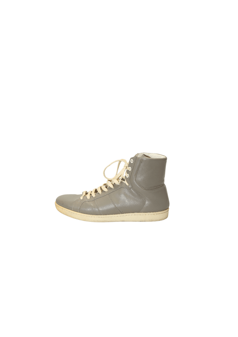 LEATHER HIGH-TOP SNEAKERS 44