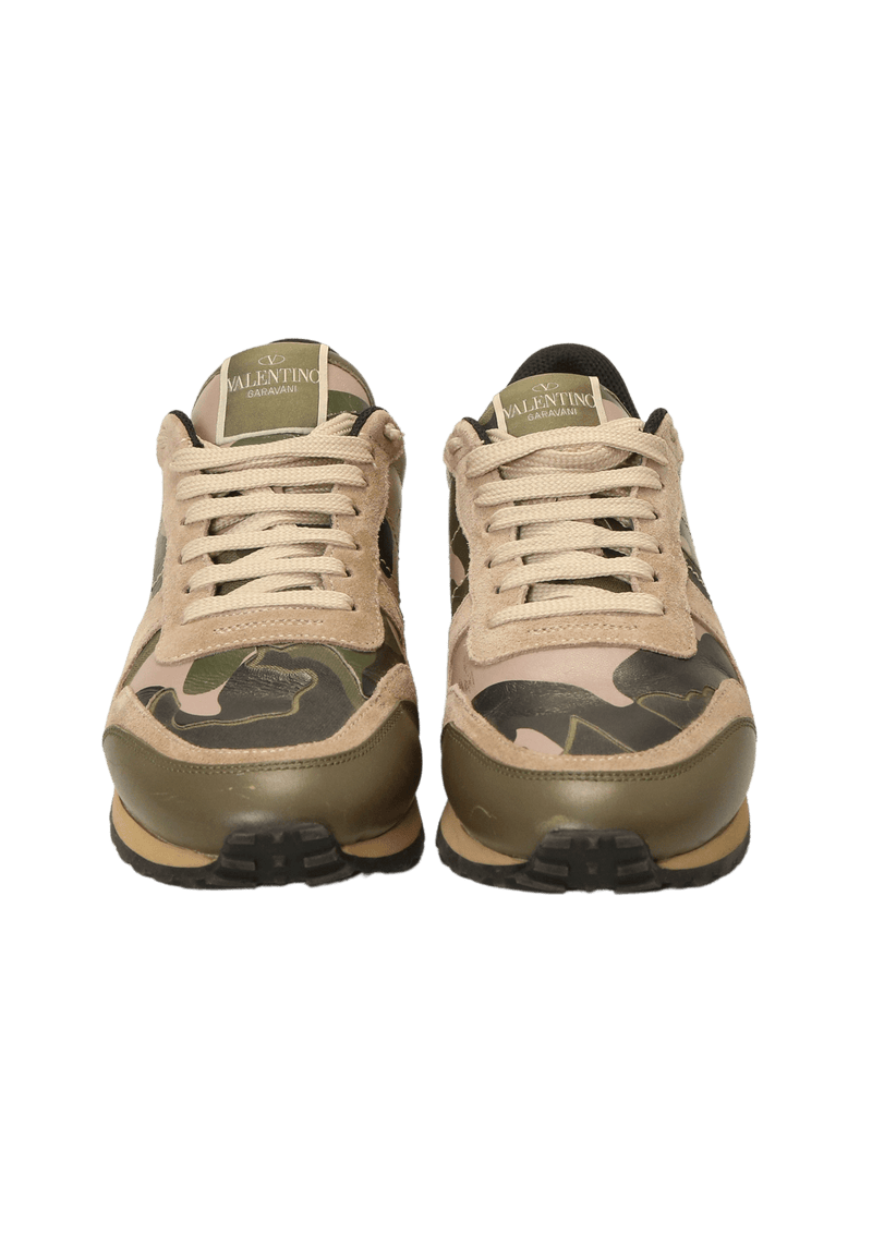 ROCKSTUD CAMO SNEAKERS 38