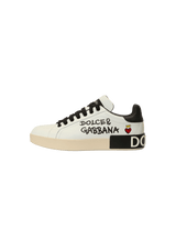 LEATHER PRINTED SNEAKERS 38