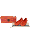 LEATHER BOW ACCENTS BALLET FLATS 37.5