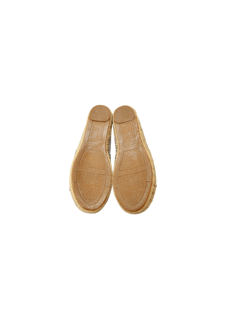 LEATHER ESPADRILLES 35