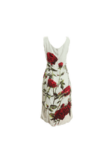 RED ROSES PRINT DRESS 44