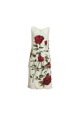 RED ROSES PRINT DRESS 44