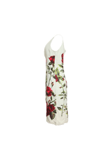 RED ROSES PRINT DRESS 44