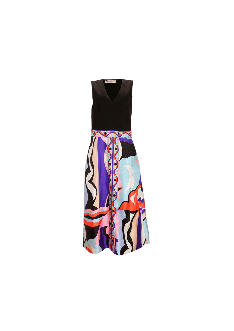 CONTRAST MIDI DRESS 38