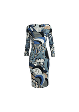 PRINTED MIDI DRESS 34