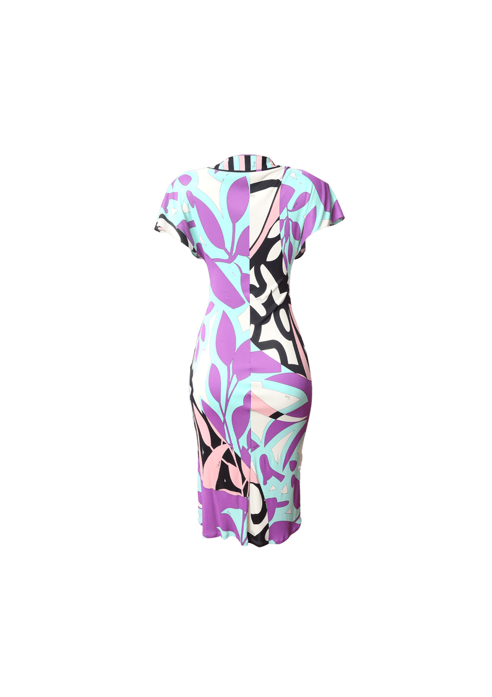 V-NECK PRINTED DRESS 36