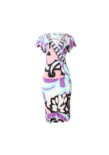 V-NECK PRINTED DRESS 36