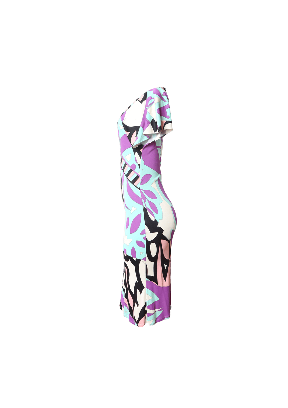 V-NECK PRINTED DRESS 36