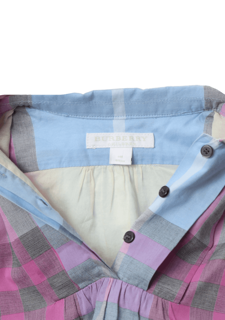 GIRL'S A-LINE CHECKED DRESS 6M
