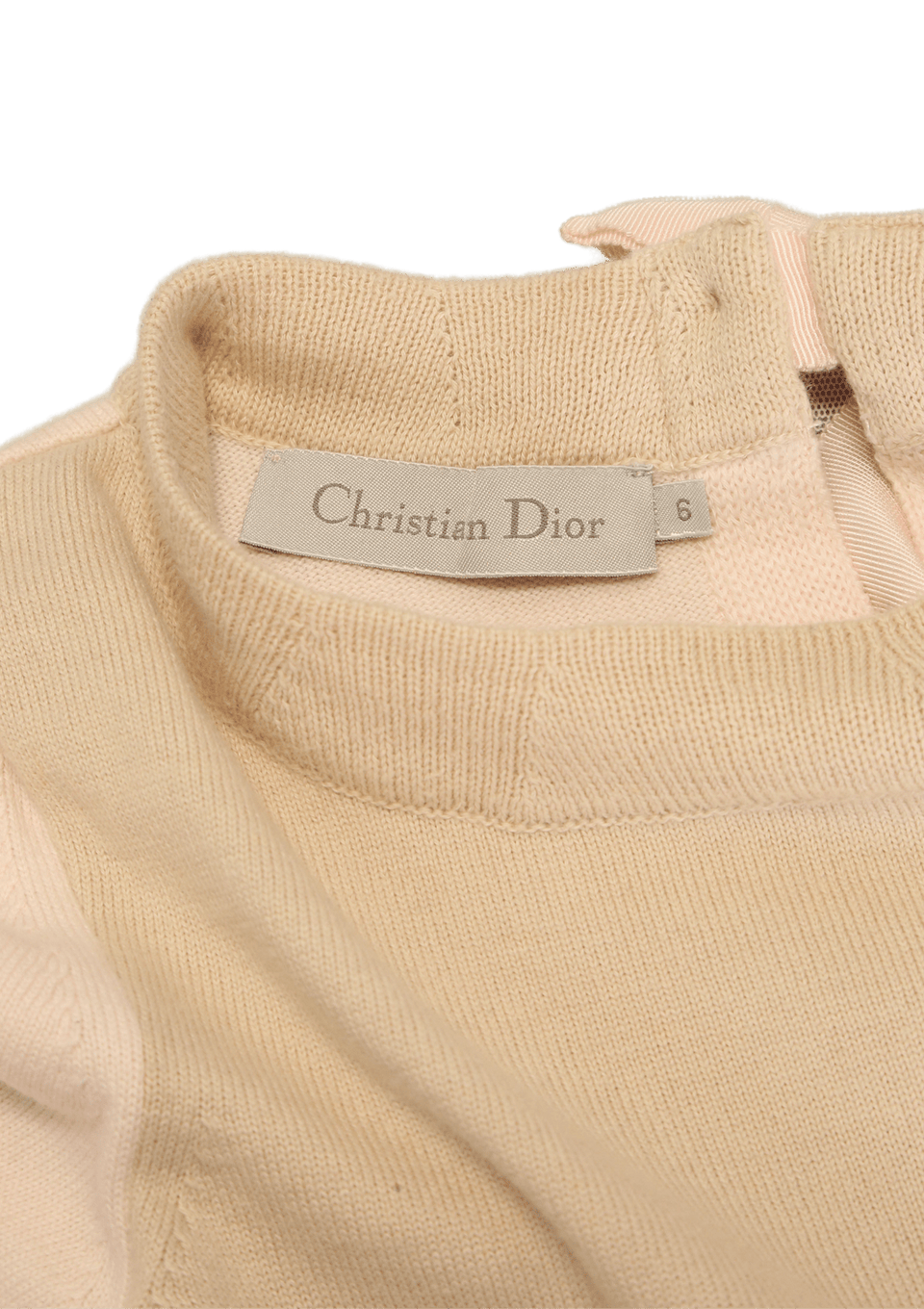 GIRLS´ SHORT SLEEVE CASHMERE DRESS 6Y