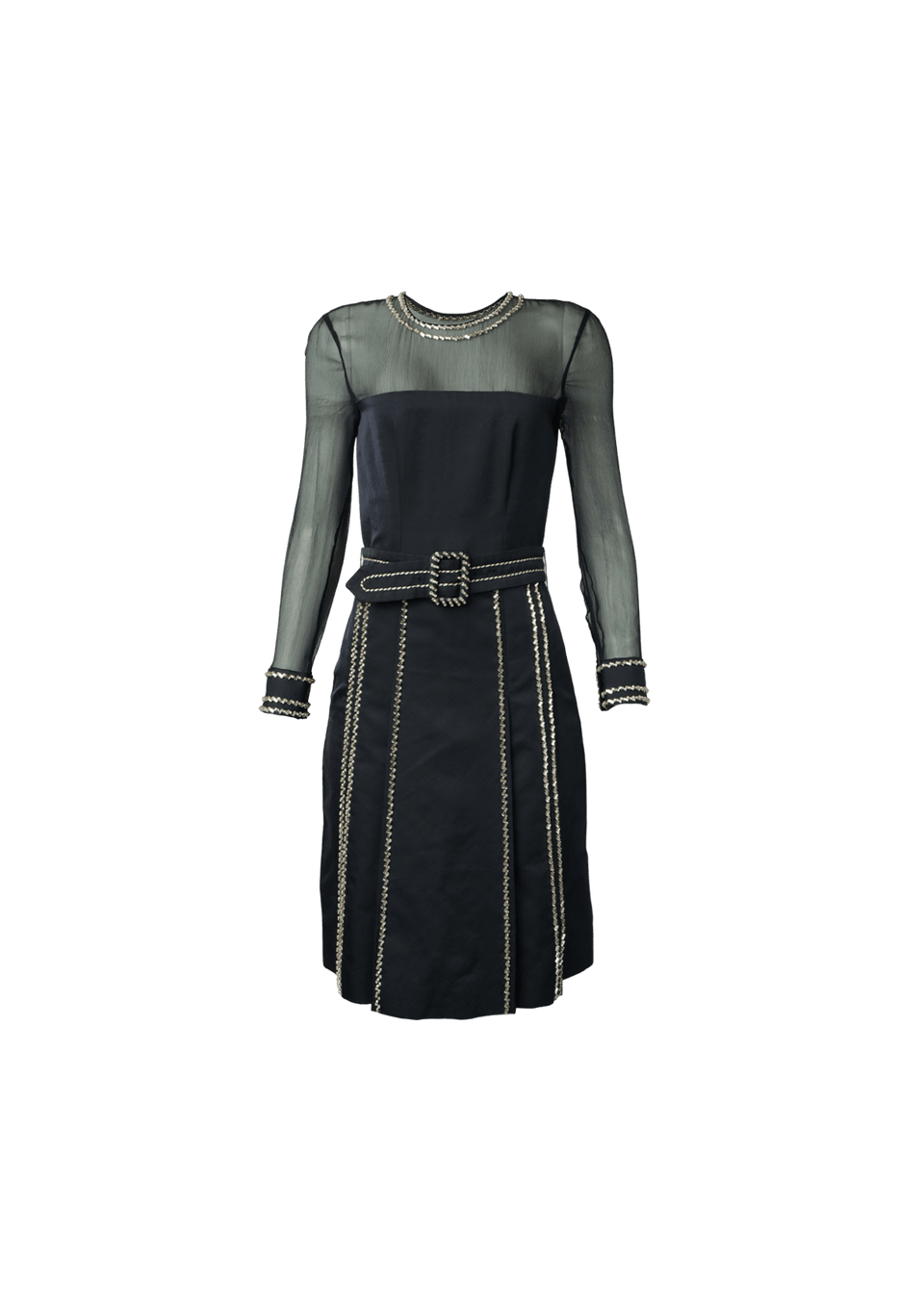 VESTIDO PRADA CRISTAL MINI DRESS 36 AZUL ORIGINAL – Gringa